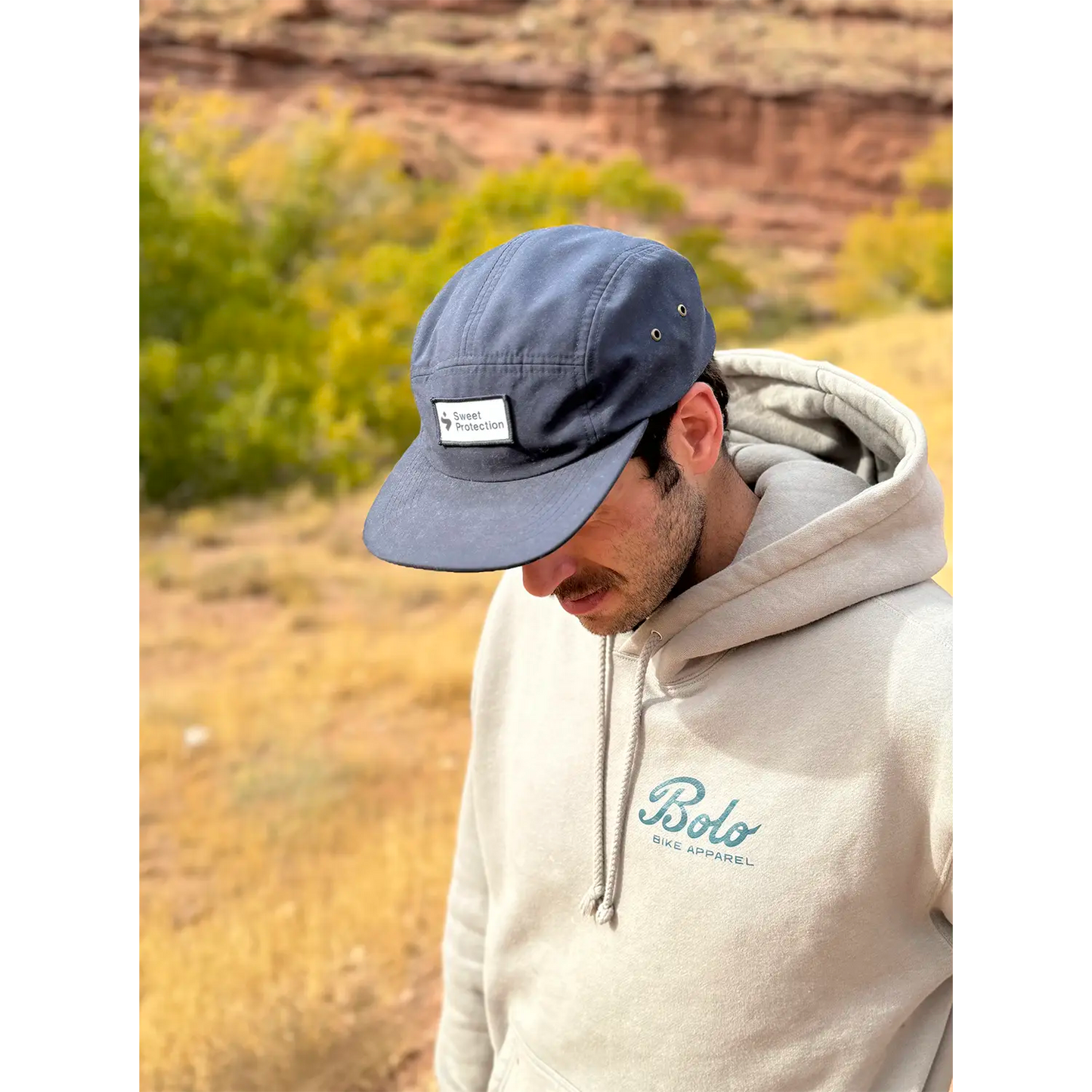 Model wearing the Desert Drifter hoodie